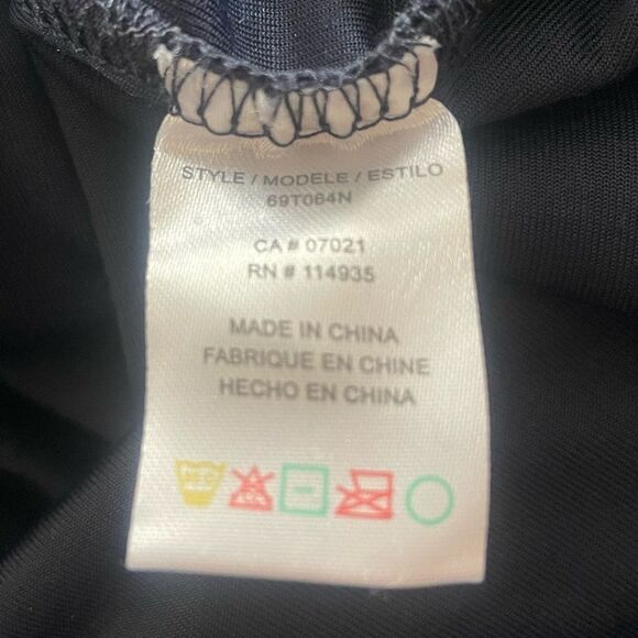 Rdi Crushed Velvet Tie Front Top Pullover Navy Blue Size Small - Picture 7 of 9